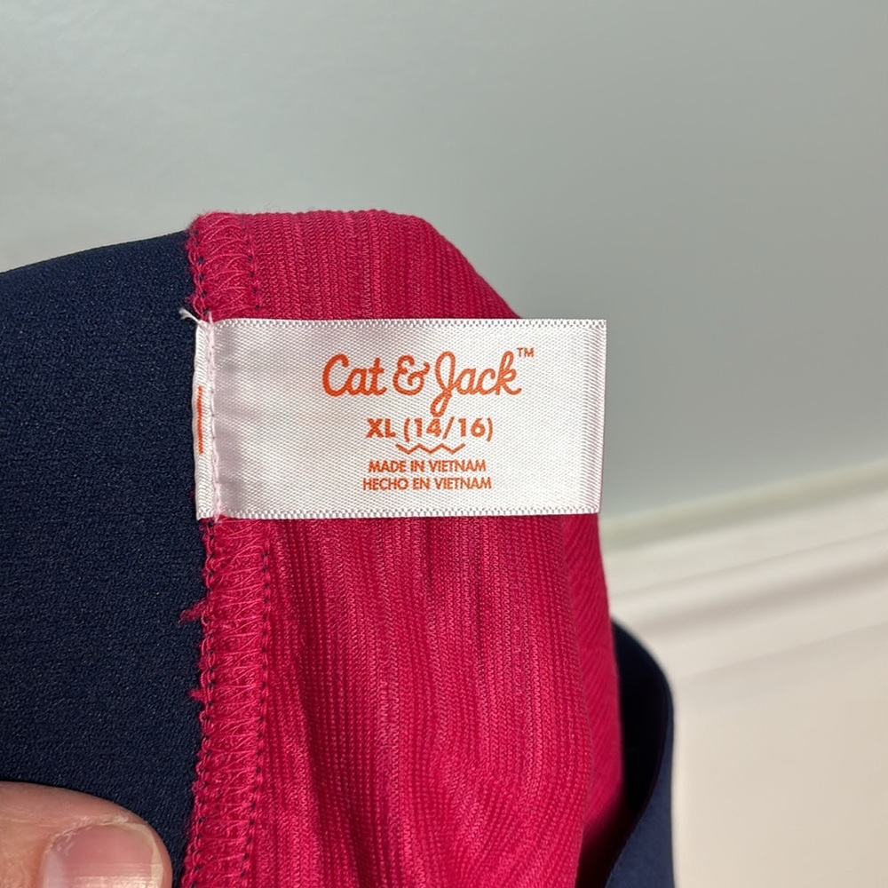 5 for $20! Cat and Jack Pink and Navy Heart Skirt size XL 14/16 - Picture 4 of 6
